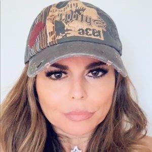 Spitfire cap style hat.